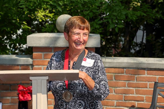 Liesel Graff Traister '64 at her Associate Founders' Circle Induction Ceremony