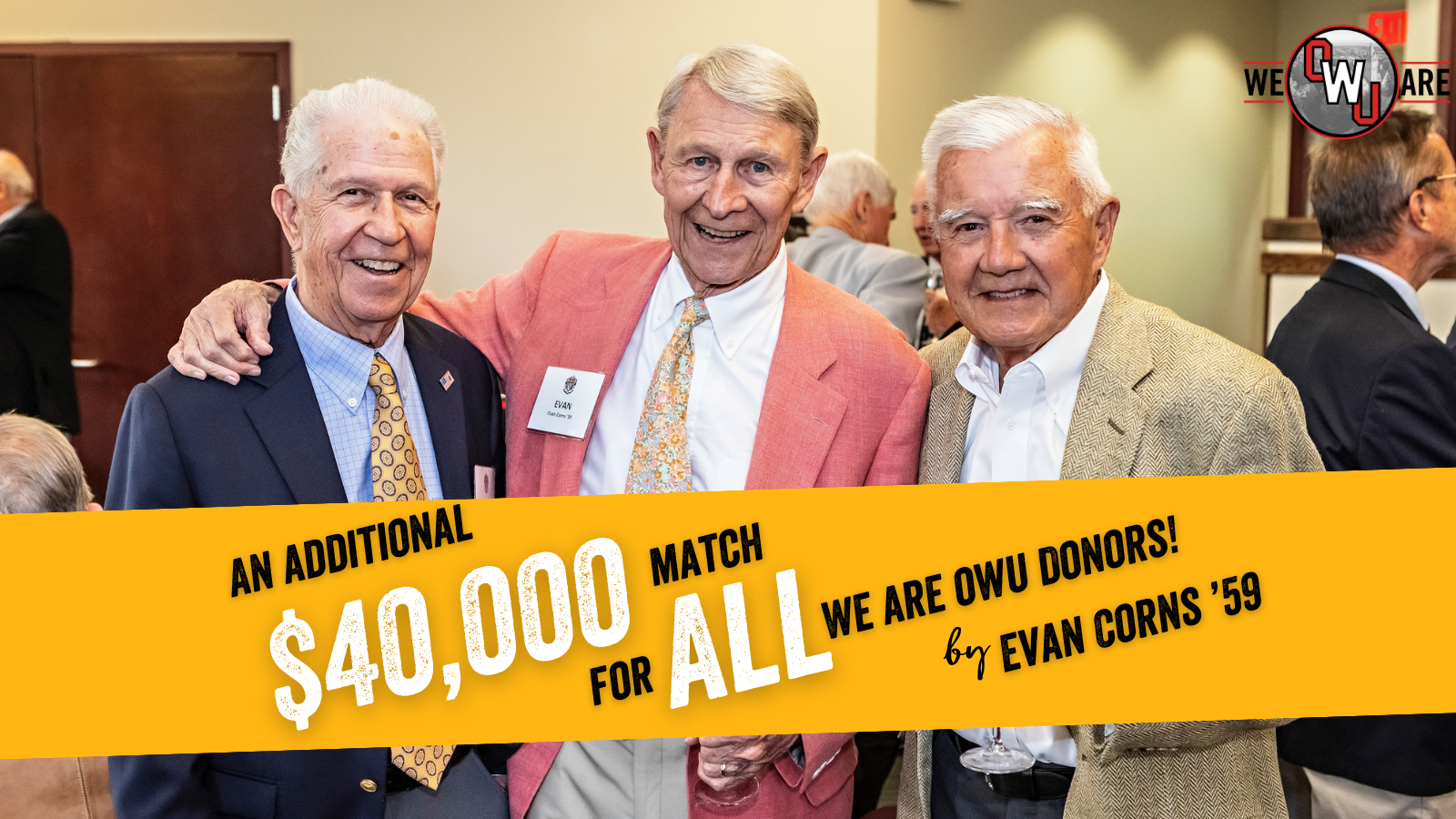 Evan Corns '59 with friends Evan Corns '59 with friends
