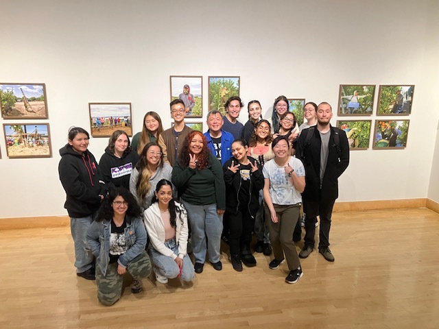 Students who installed the 2023 summer exhibition