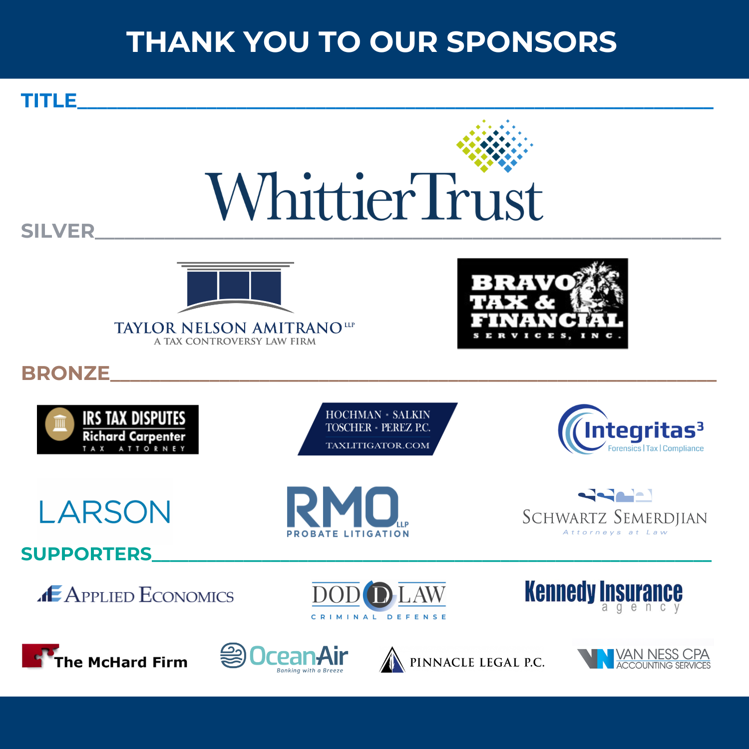 University of San Diego: USD School of Law - RJS LAW Tax Institute ·  GiveCampus