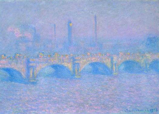Monet waterloo bridge magnet