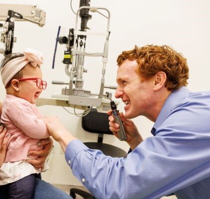 Dr. Griffin Jardine and a Patient Dr. Griffin Jardine and a Patient