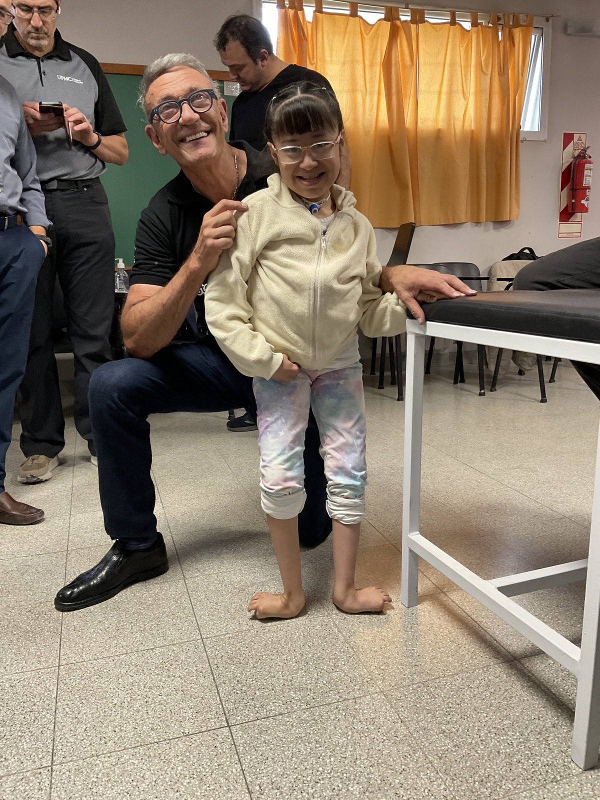 Doctor and Girl Standing Pre-op