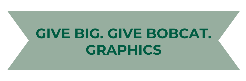 Give Big. Give Bobcat. Graphics