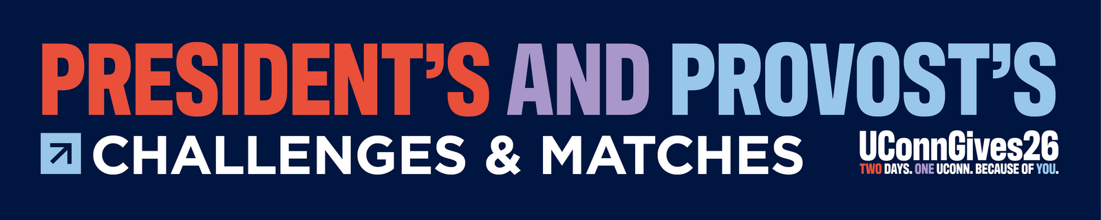 President's and Provost's challenges and matches
