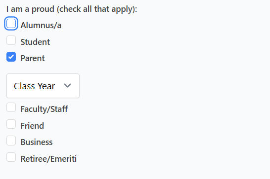 A checklist shows how to select Parent A checklist shows how to select Parent