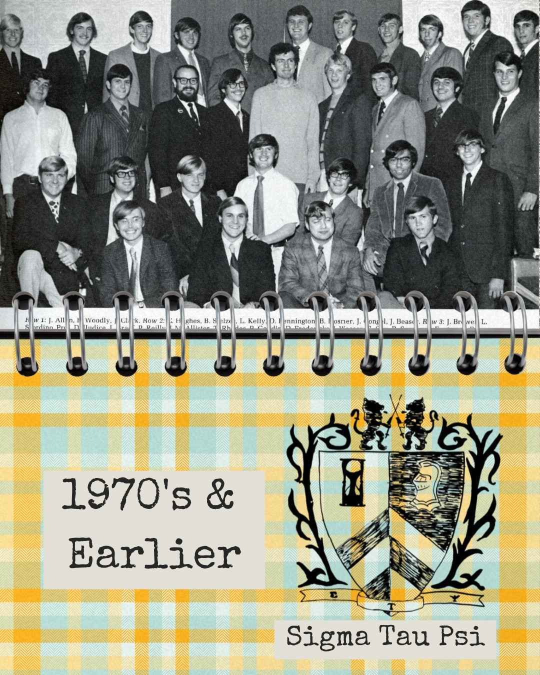 Photo of Sigma Tau Psi Brothers from 1971