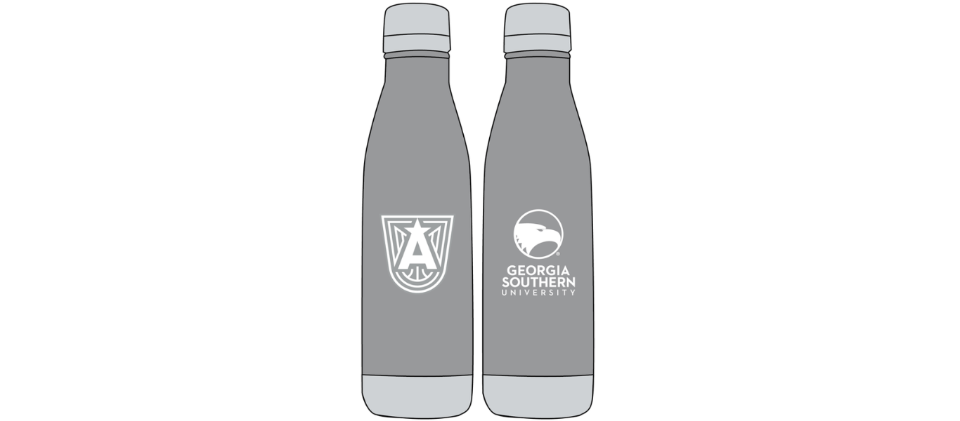 Atlanta United and Georgia Southern co-branded stainless steel water bottle