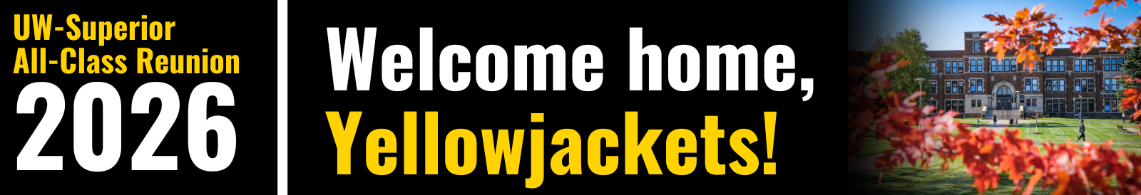 Welcome home, Yellowjackets! Photo of Old Main in the fall. Welcome home, Yellowjackets! Photo of Old Main in the fall.