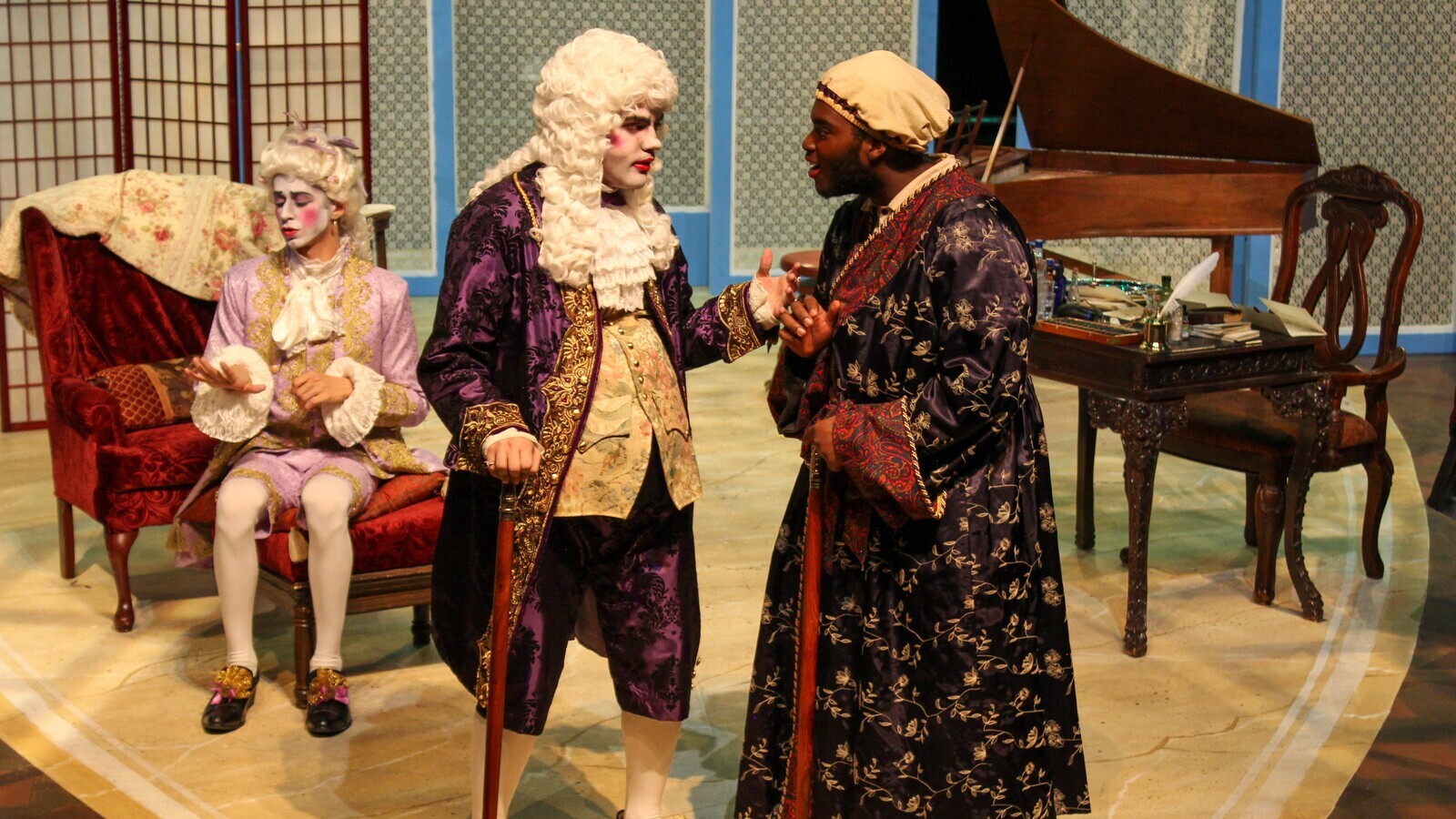NAU students perform a scene from the play "The Imaginary Invalid". NAU students perform a scene from the play "The Imaginary Invalid".