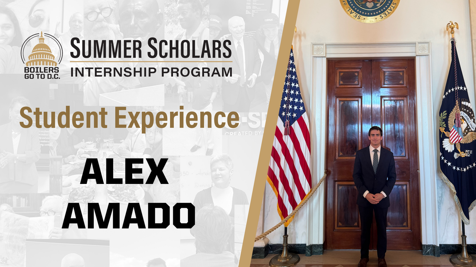 Boilers Go To DC Summer Scholars Internship Program Student Experience Alex Amado