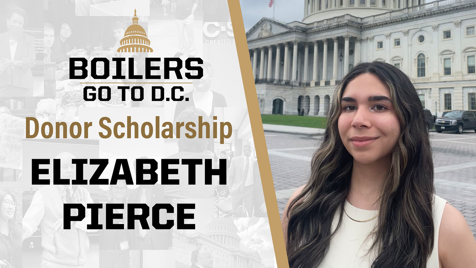 Boilers Go To DC Donor Scholarship Elizabeth Pierce