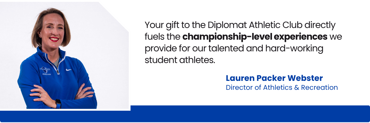Quote from Lauren Packer Webster, director of athletics and recreation Quote from Lauren Packer Webster, director of athletics and recreation