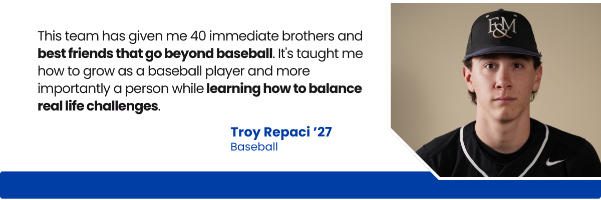 Quote from baseball player Troy Repaci '27 Quote from baseball player Troy Repaci '27