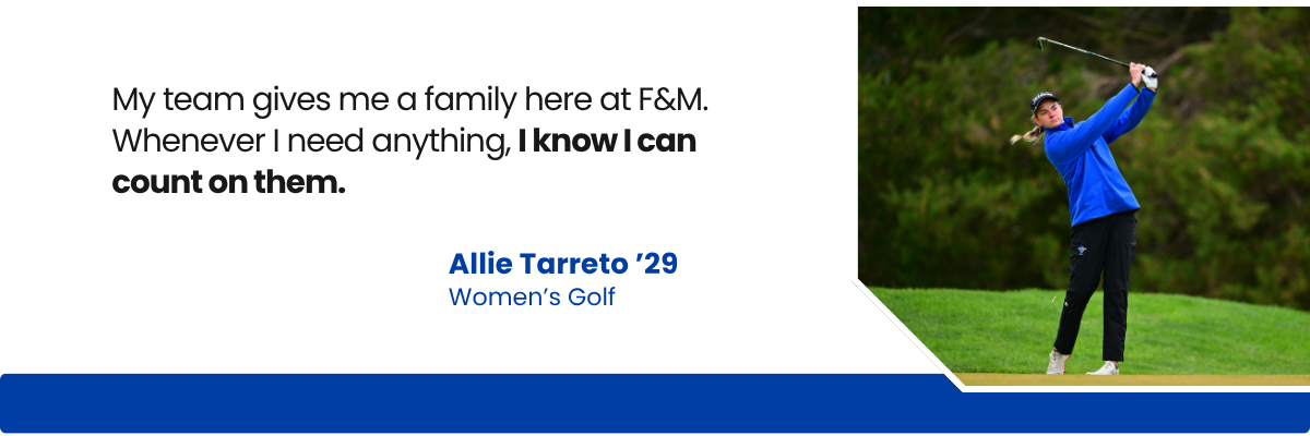 Quote from golfer Allie Tarreto '29 Quote from golfer Allie Tarreto '29