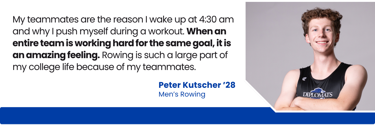 Quote from rower Peter Kutscher '28 Quote from rower Peter Kutscher '28