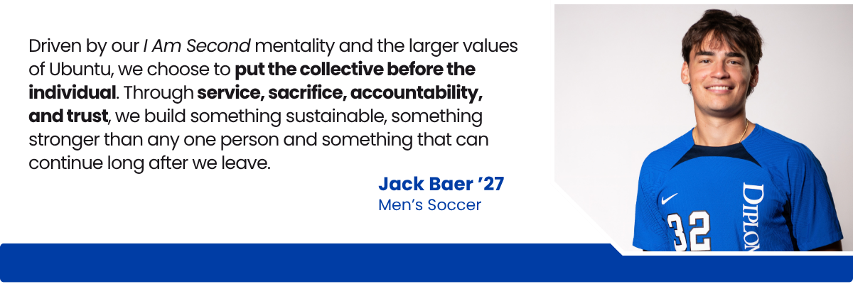 Quote from soccer player Jack Baer '27 Quote from soccer player Jack Baer '27