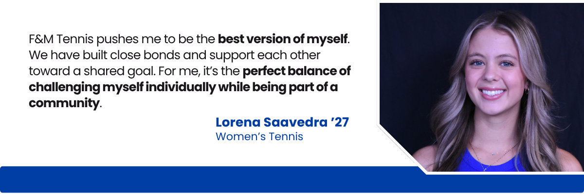 Quote from tennis player Lorena Saavedra '27 Quote from tennis player Lorena Saavedra '27