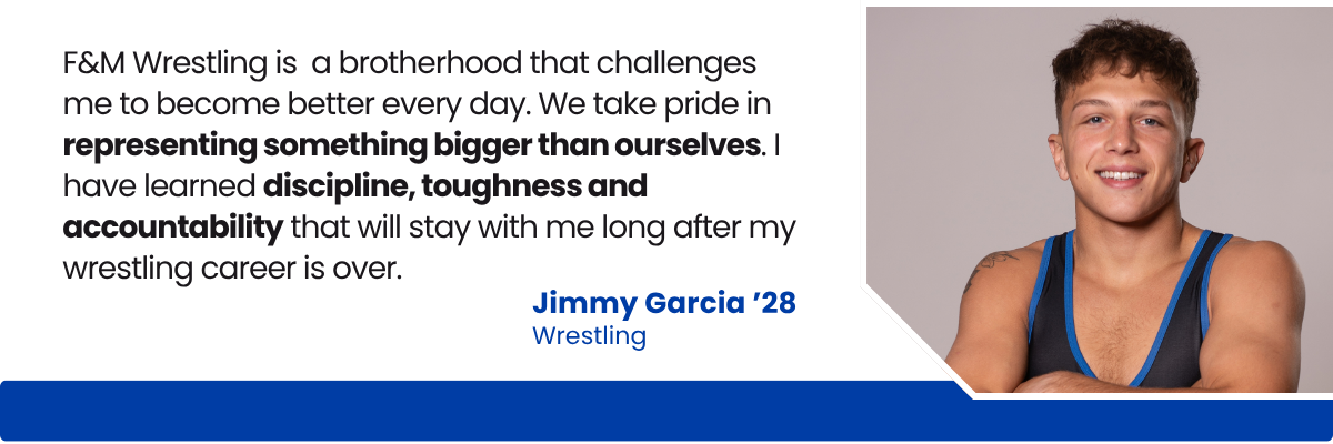 Quote from wrestler Jimmy Garcia '28 Quote from wrestler Jimmy Garcia '28