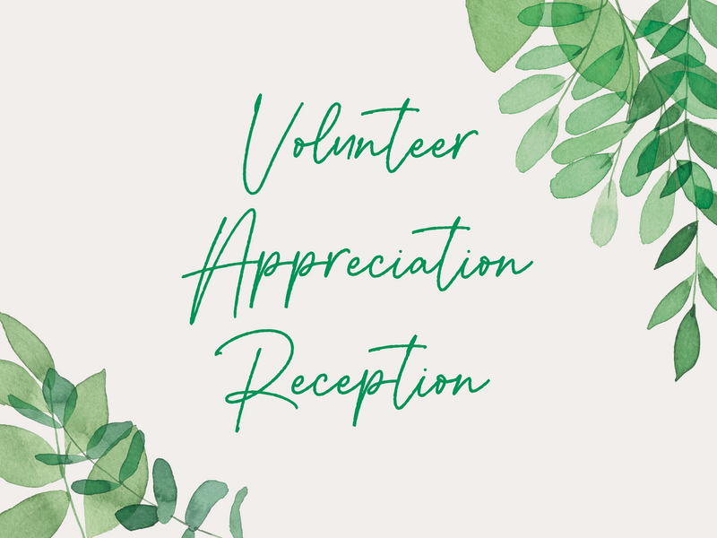 Landing page image for Volunteer Appreciation Reception