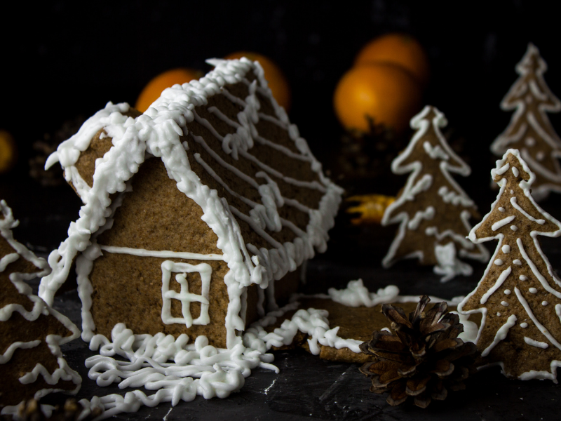 Augusta Chapter - Blue and White Gingerbread Delight